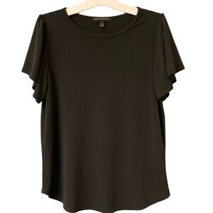 Banana Republic Short Sleeve Chic & Simple Black Blouse size S